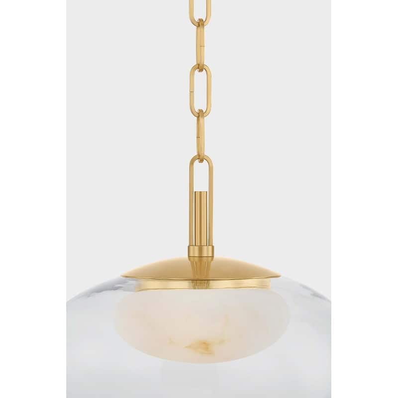 Hudson Valley Lighting 9014 Moore 12" Wide LED Pendant with Glass and