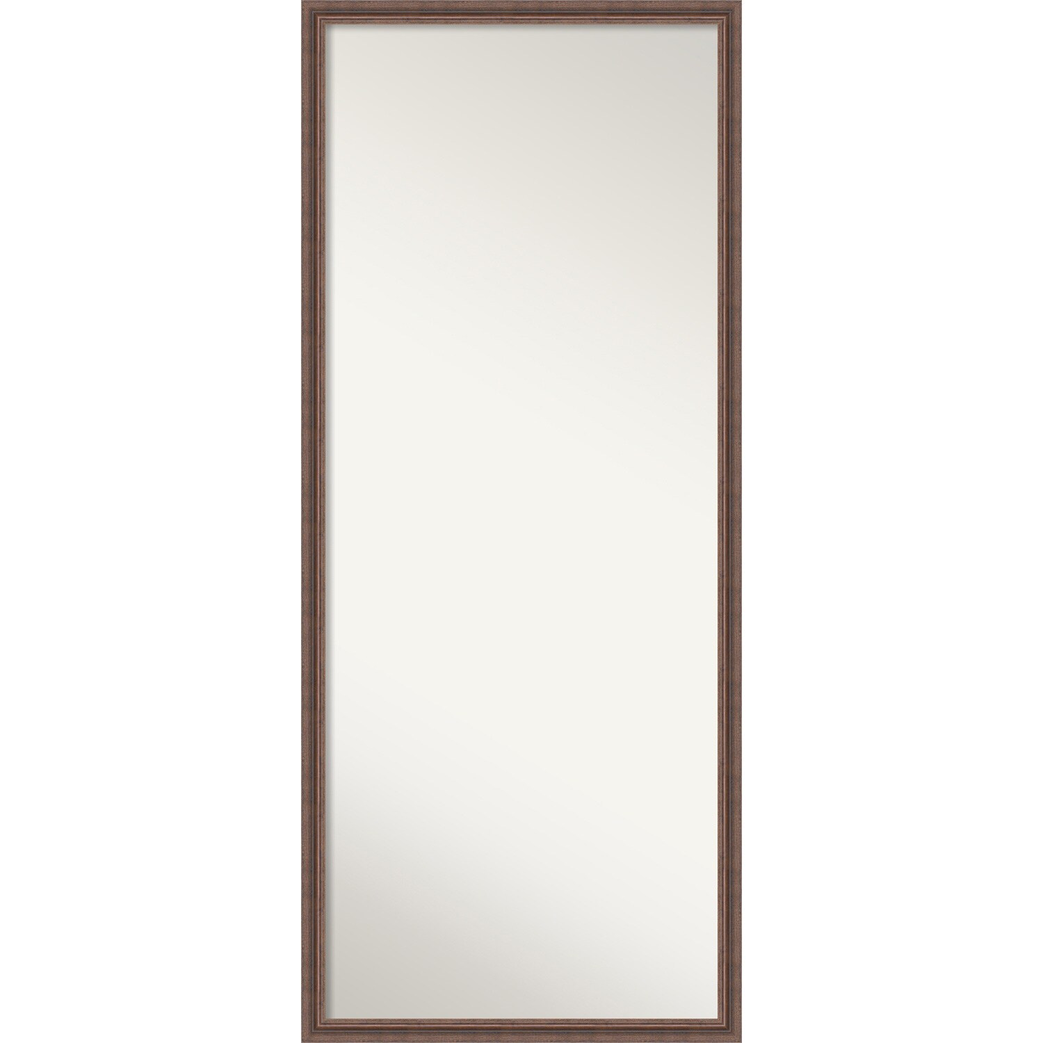 Shop Distressed Rustic Brown Full Length Framed Floor Leaner Mirror Outer Size 26 X 62 Inch Distressed Rustic Brown Overstock 32224821
