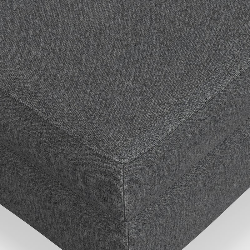 WYNDENHALL Lana Large Rectangular Ottoman in Tightly Woven Performance Fabric