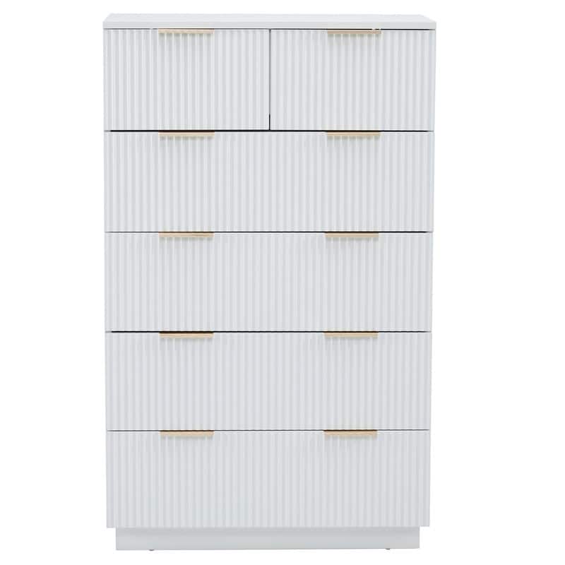 28inch Wide Drawer cabinet - White - 6-drawer