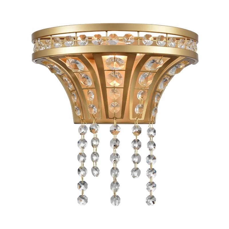 Fantania 9'' High 1-Light Sconce - Champagne Gold - 9 inch Tall