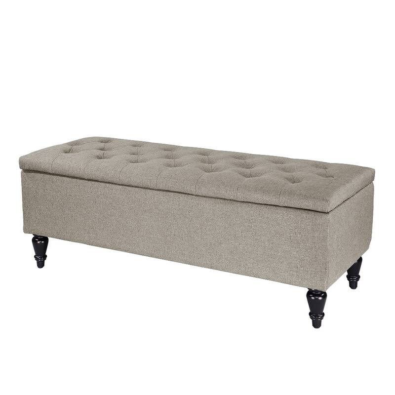 Maypex 45" Fabric Upholstered Tufted Storage Bench
