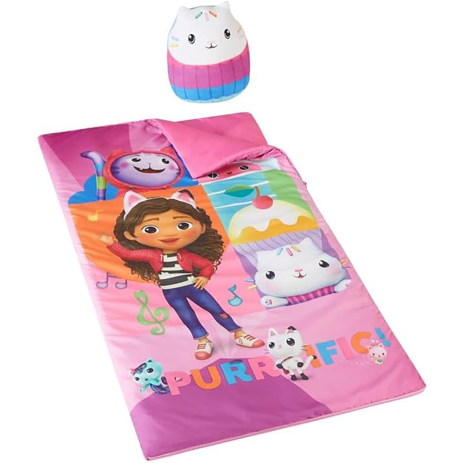Gabbys Dollhouse Sleep Slumber with Squishy Pillow