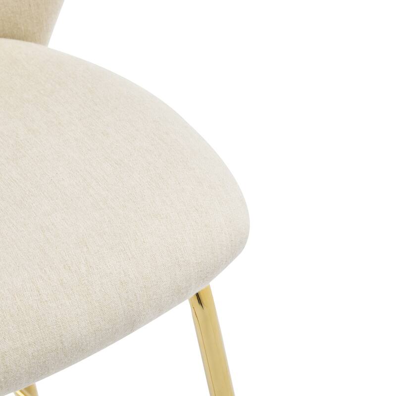 Upholstered Bar Stool Side Chair Set of 2