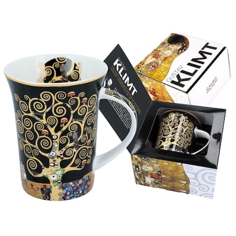Carmani The Tree of Life by G.Klimt Porcelain Mug in A Gift Box