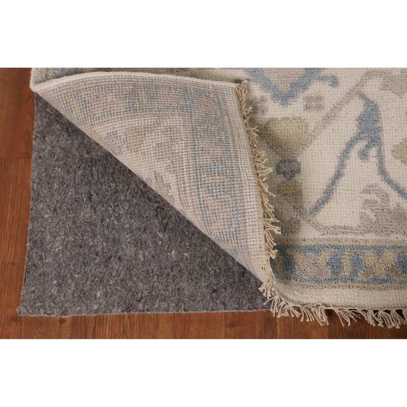 All-Over Oushak Oriental Square Area Rug Handmade Wool Carpet - 7'10"x 7'11"