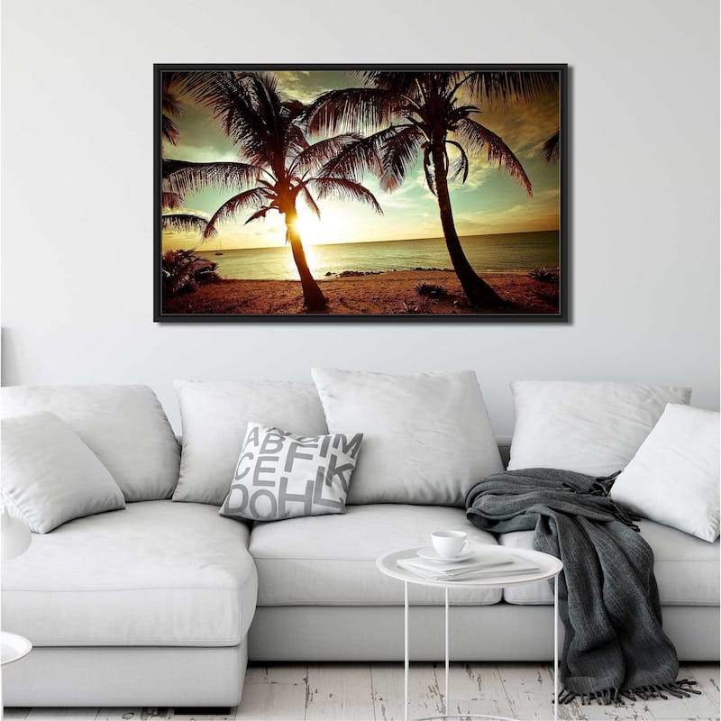 "Bimini Sunset" Print on Floating Canvas