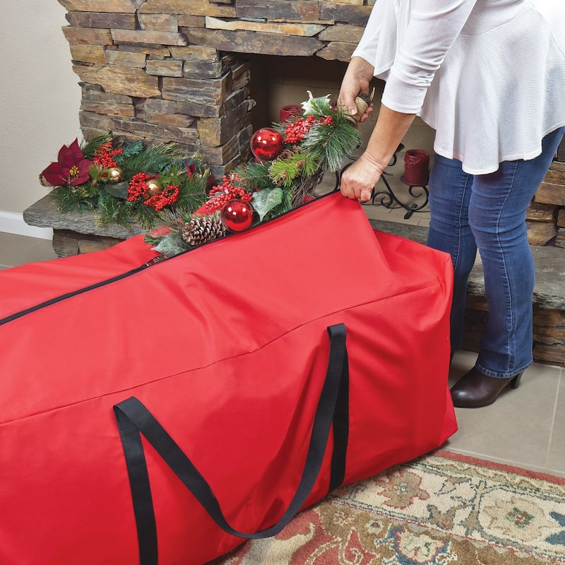 Large Red Christmas Holiday Storage Bag - 40"
