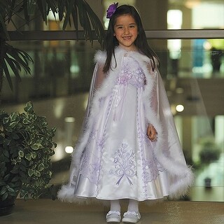 lilac embroidered dress
