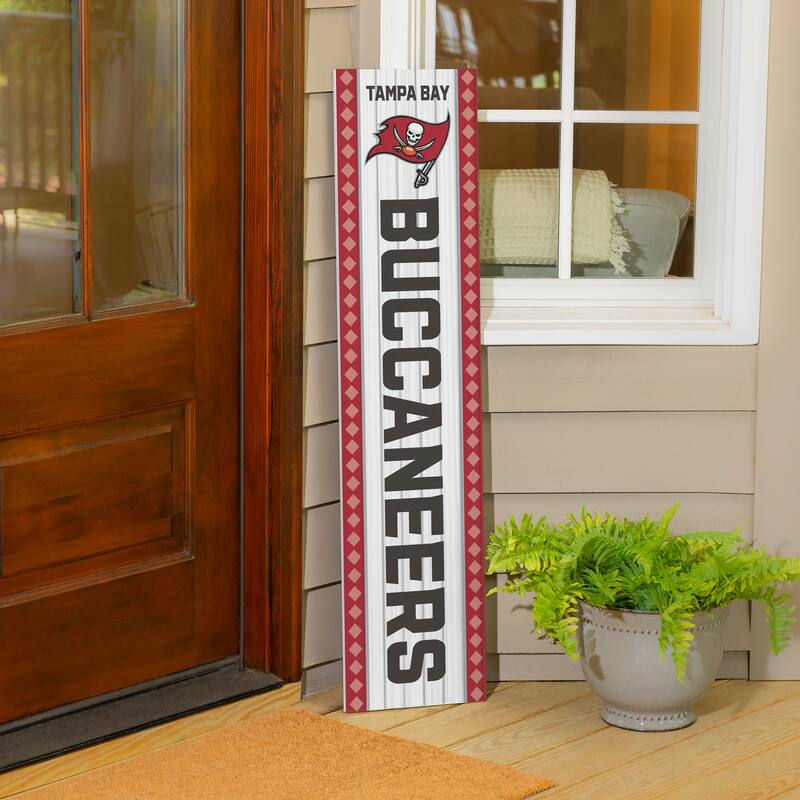 47" Double Sided Seasonal Porch Leaner, Tampa Bay Buccaneers - 47" x 11.25"