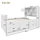 preview thumbnail 11 of 13, Twin Size Captain Platform Bed Frame w/Bookcase Headboard & 4 Drawers