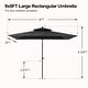 preview thumbnail 2 of 76, Pellebant 9 x 5 Ft Outdoor Double Top Market Umbrella