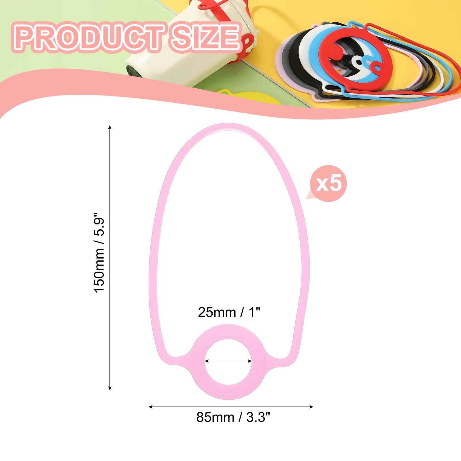 Silicone Water Bottle Lanyard for Beverage