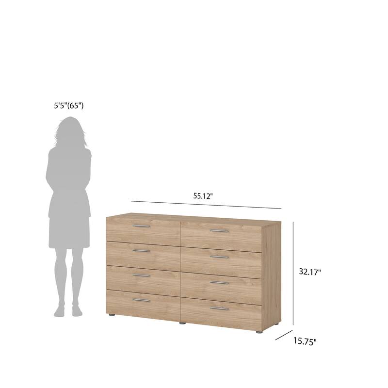 Porch & Den Angus Space-saving 8-Drawer Double Dresser