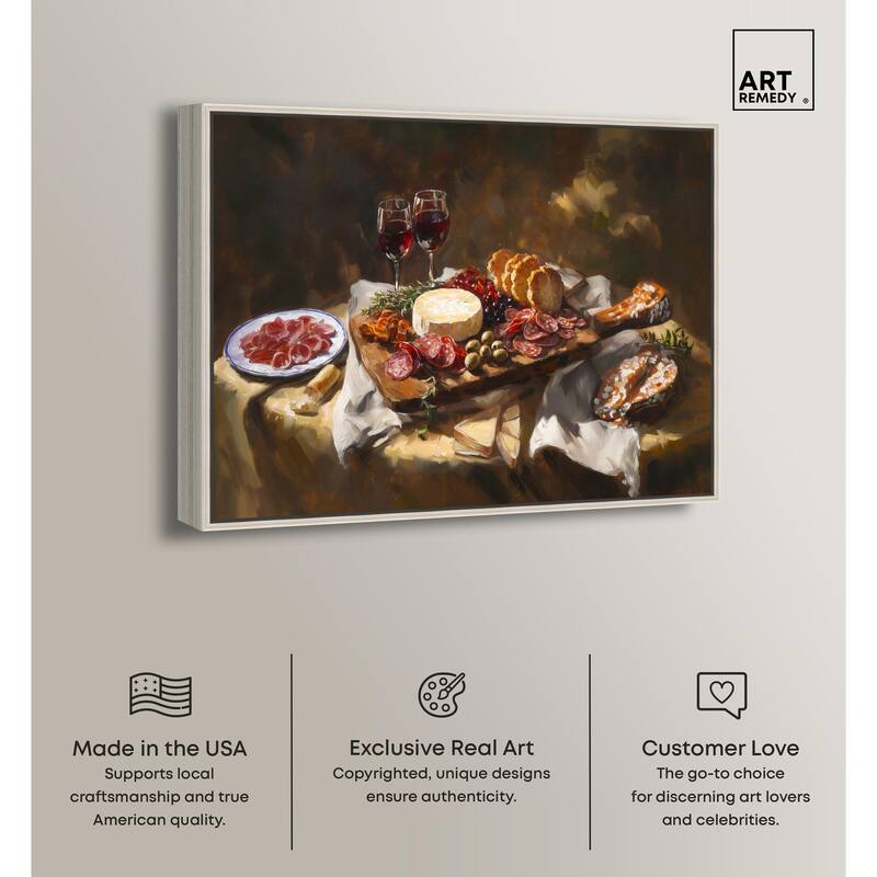 Art of Charcuterie Canvas by Art Remedy
