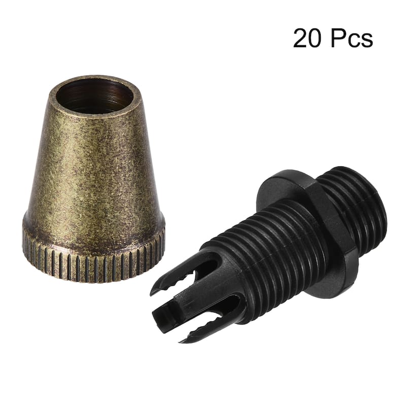 Cable Glands Strain Relief Cord Grips Metal Bronze 20Pcs for Wiring Hanging Lamp