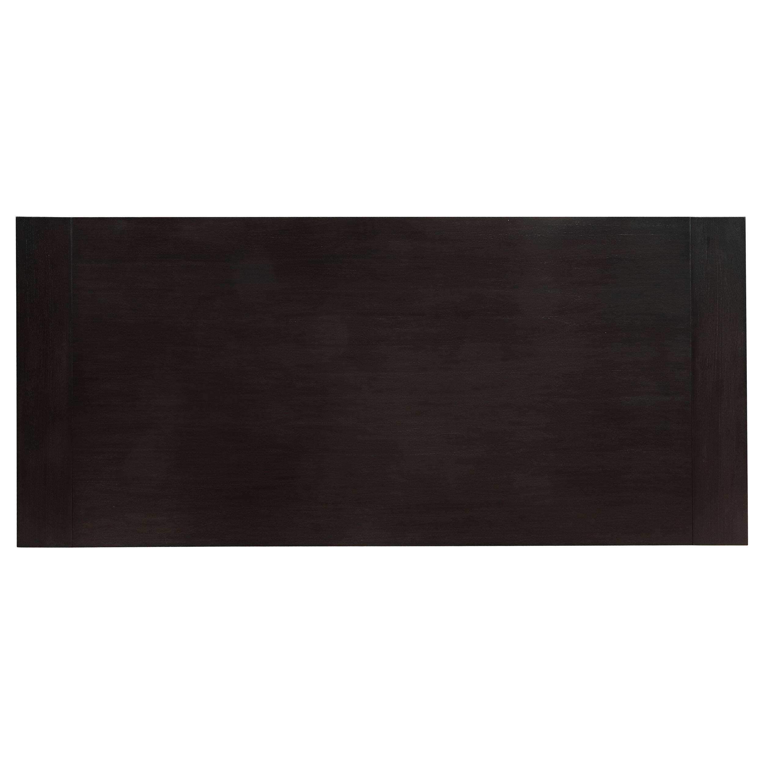 Phelps Distressed Noir Rectangular Trestle Dining Table Set
