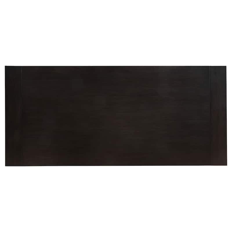 Phelps Distressed Noir Rectangular Trestle Dining Table Set
