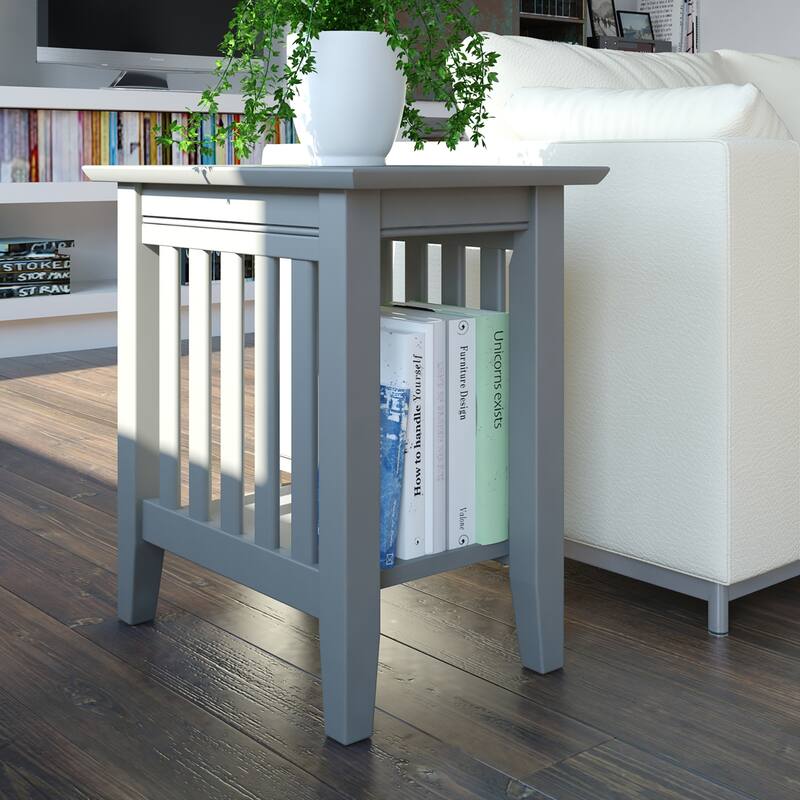 AFI Mission Chair Side Table - Grey