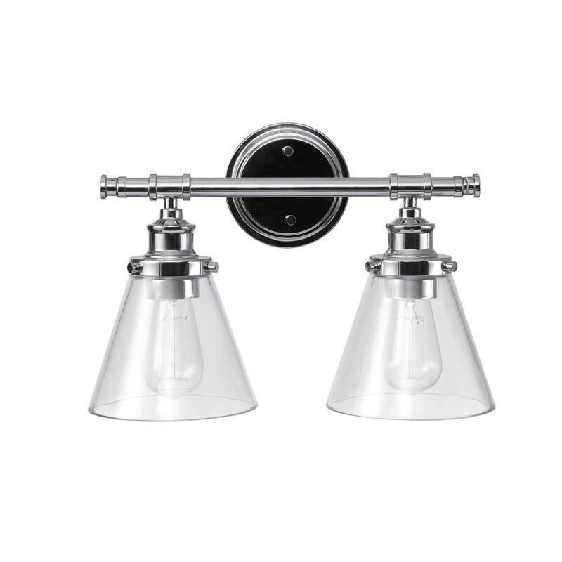 Bellevue GEBF59932 Dynamix 2 Light 16" Wide Bathroom Vanity Light - Polished Chrome