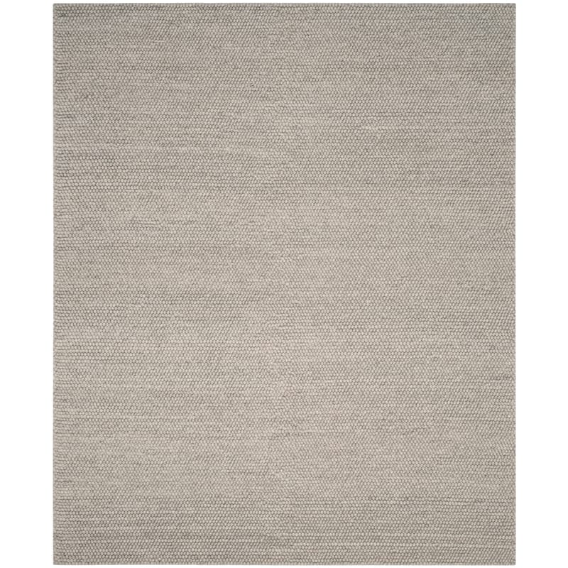 SAFAVIEH Handmade Natura Gonnie Wool Rug - 9' x 12' - Silver