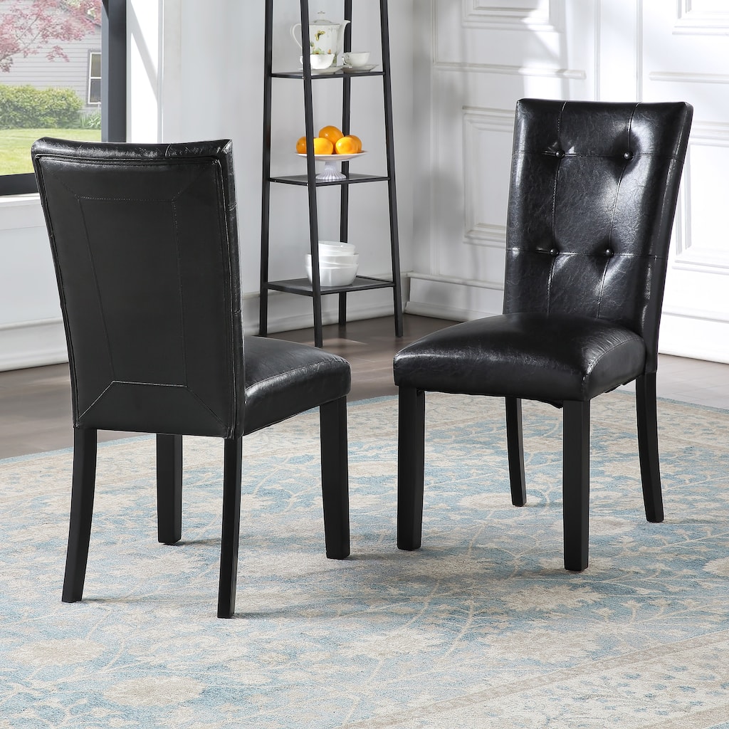 Steve Silver Santeri Black and Cherry Side Chair (Set of 2)