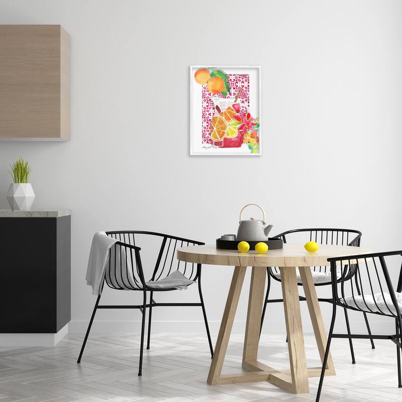 Stupell Mediterranean Sangria Drink Framed Giclee Art Design By Hillary Holt