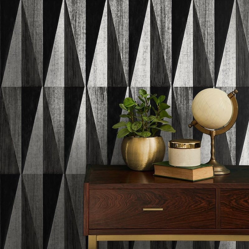 Harry & Grace Pieced Diamonds Peel and Stick Wallpaper