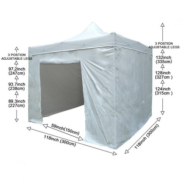 10x10 Ft Canopies Commercial Tents With 6 Removable Sidewall 10 ft Bed Bath & Beyond 36256087