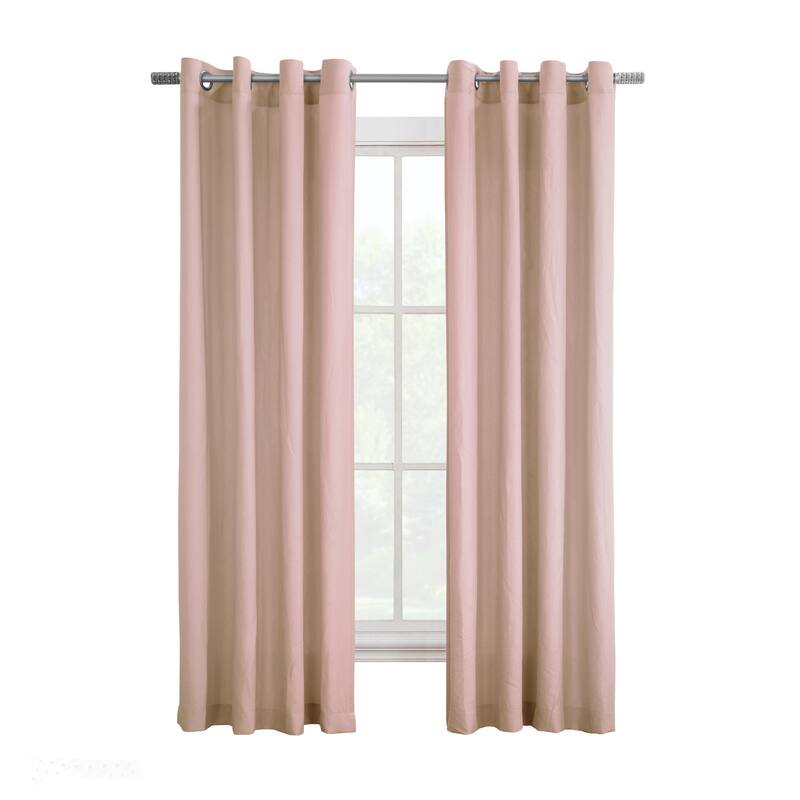 Harmony Crinkle Textured Microfiber Curtain Panel by Habitat