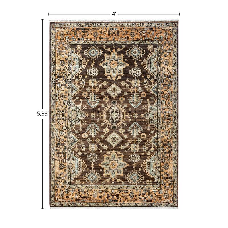 Serapi, One-of-a-Kind Hand-Knotted Area Rug - 4' 0" x 5' 10"