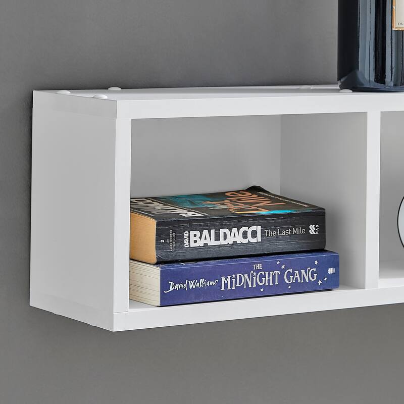 Danya B. Bauhaus Floating Geometric Cubby Wall Shelves - Set of 3 Sizes