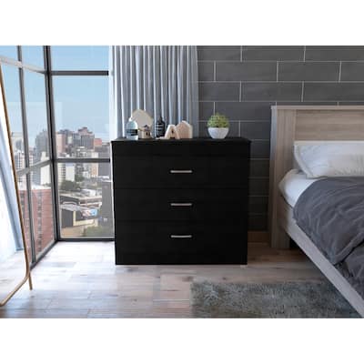3 Drawer Dresser, Superior Top, Metal Hardware