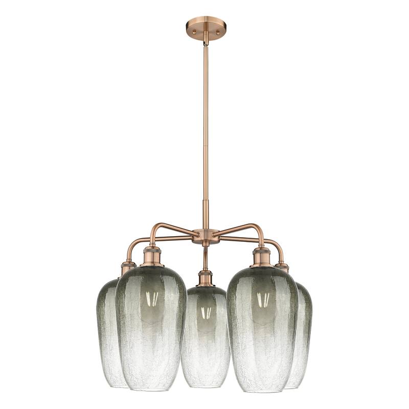 Innovations Lighting Endless Possibilities Ballston - Brookhaven Flute - 5 Light 26" Stem Hung Chandelier