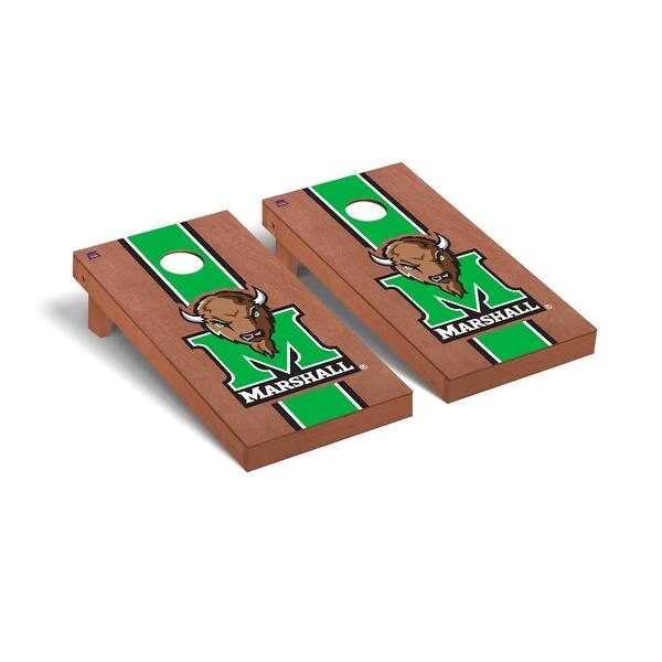 slide 2 of 5, Marshall Thundering Herd Rosewood Cornhole Board Set