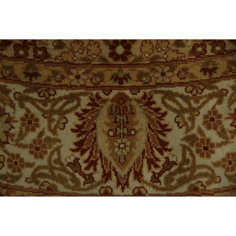 Hand Knotted Oriental 100% Wool Carpet Traditional Floral Oranges & Rust Ziegler Area Rug - 6' 0'' X 6' 1''