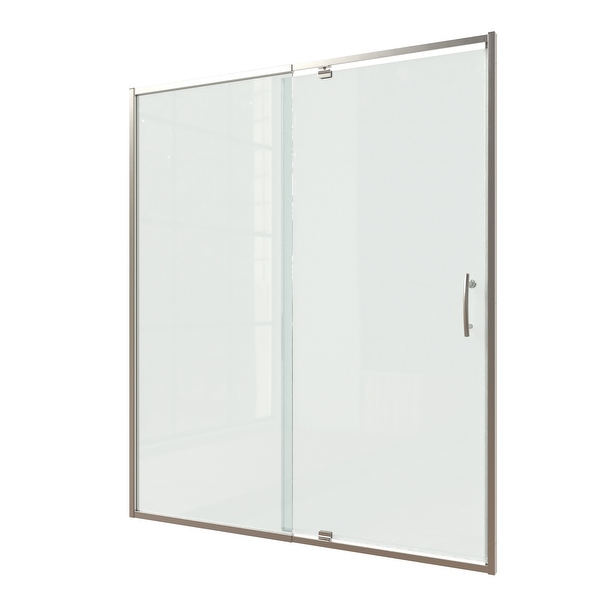 Modland 42''/48''/54''/60''W x 71''H Frameless Pivot Swing