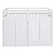 preview thumbnail 6 of 10, Twin Size Loft Bed with Drawer, 2 Wardrobes & Mirror, Versatility Solid Wood Bed Frame w/Guardrails for Kids Teens Adults White