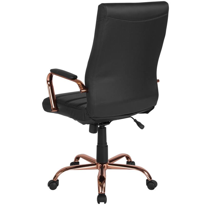 High Back LeatherSoft Executive Swivel Office Chair with Chrome Base