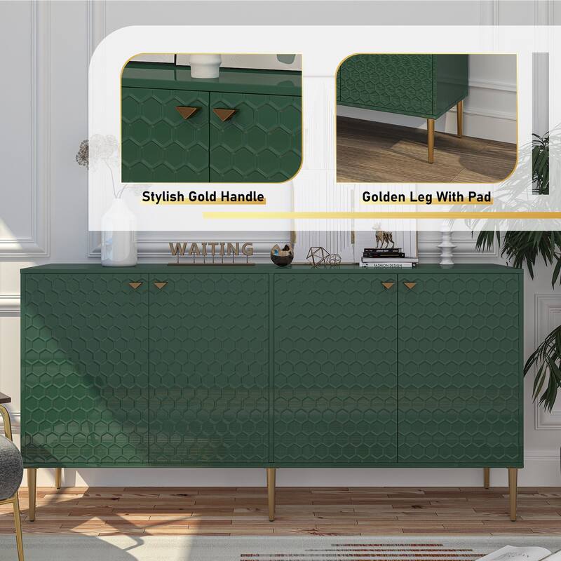 four-door cabinet