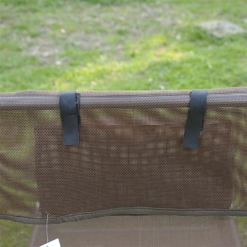 Outdoor Adjustable Folding Chaise Lounge Chairs with Breathable Mesh