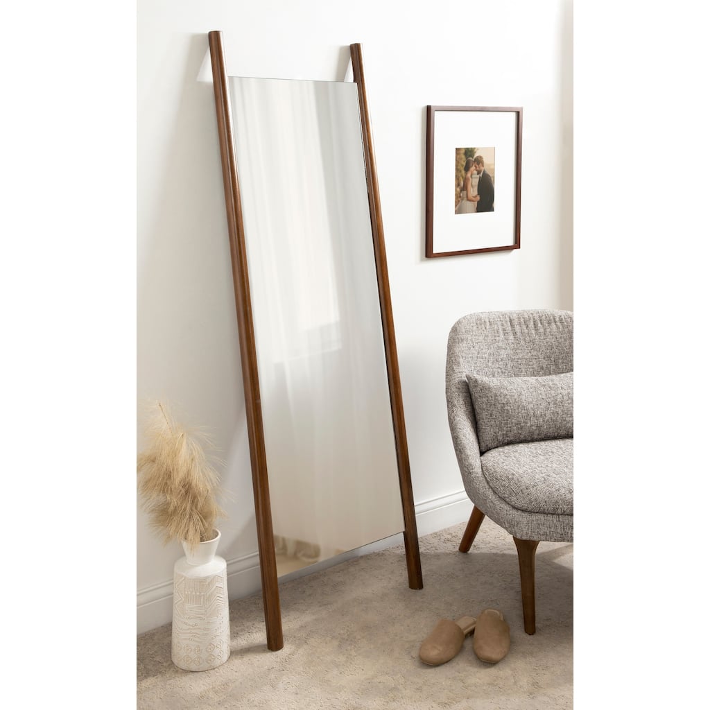 Kate and Laurel Findlay Wood Wall Leaner Mirror