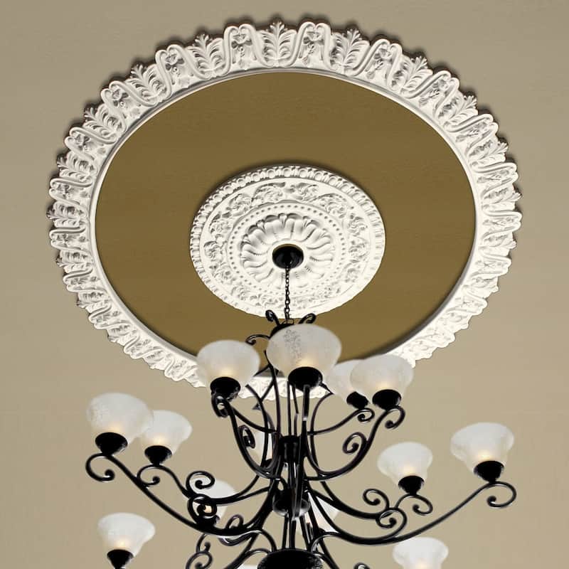 Acanthus/ Scroll 57-inch Ceiling Ring (4 Parts)
