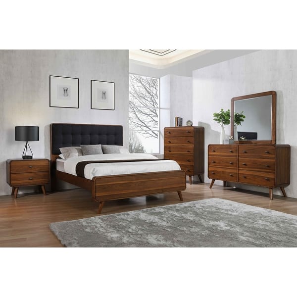 slide 2 of 102, Robyn Upholstered Tufted Bedroom Set Dark Walnut