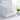 2 Pack Goose Feather Down Pillows Basket Pattern Back & Side Sleepers - White