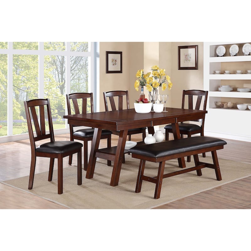 Transitional Dining Chairs Upholstered Seat Walnut Finish