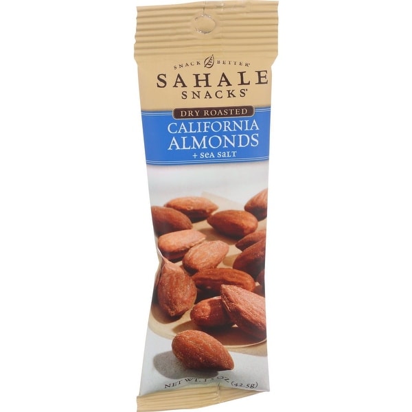 Sahale Snacks California Almonds - Dry Roasted - Sea Salt - 1.5 oz - Case of 9