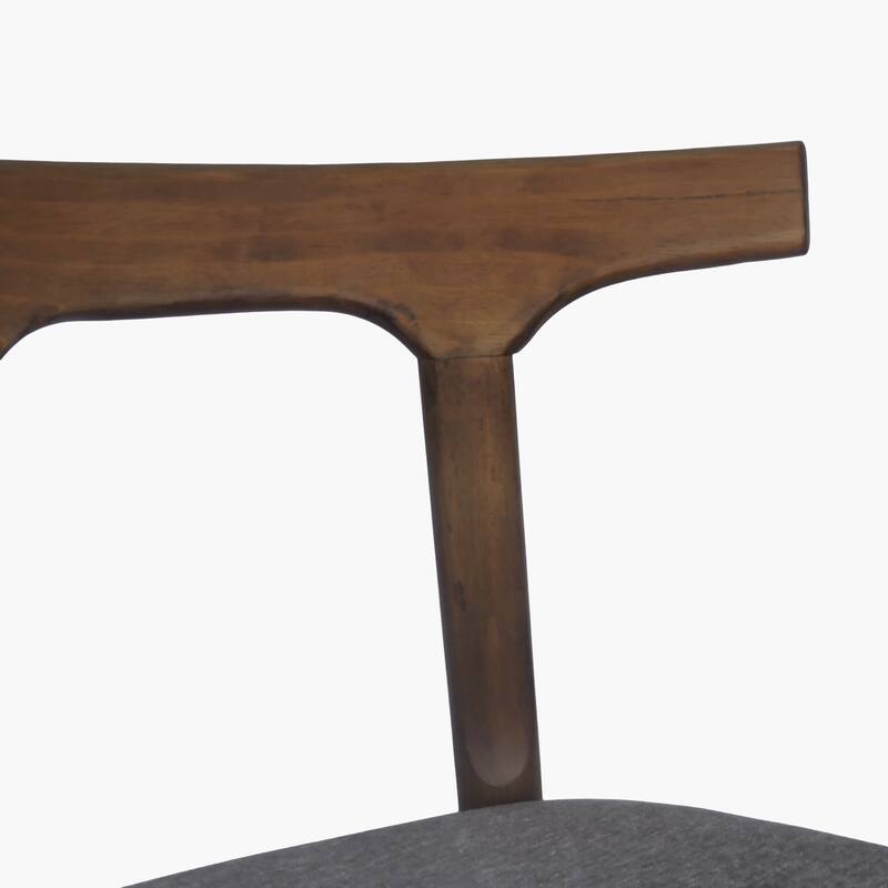 Cowen Upholstered Fabric and Rubberwood Dining Chairs (Set of 2) by Christopher Knight Home