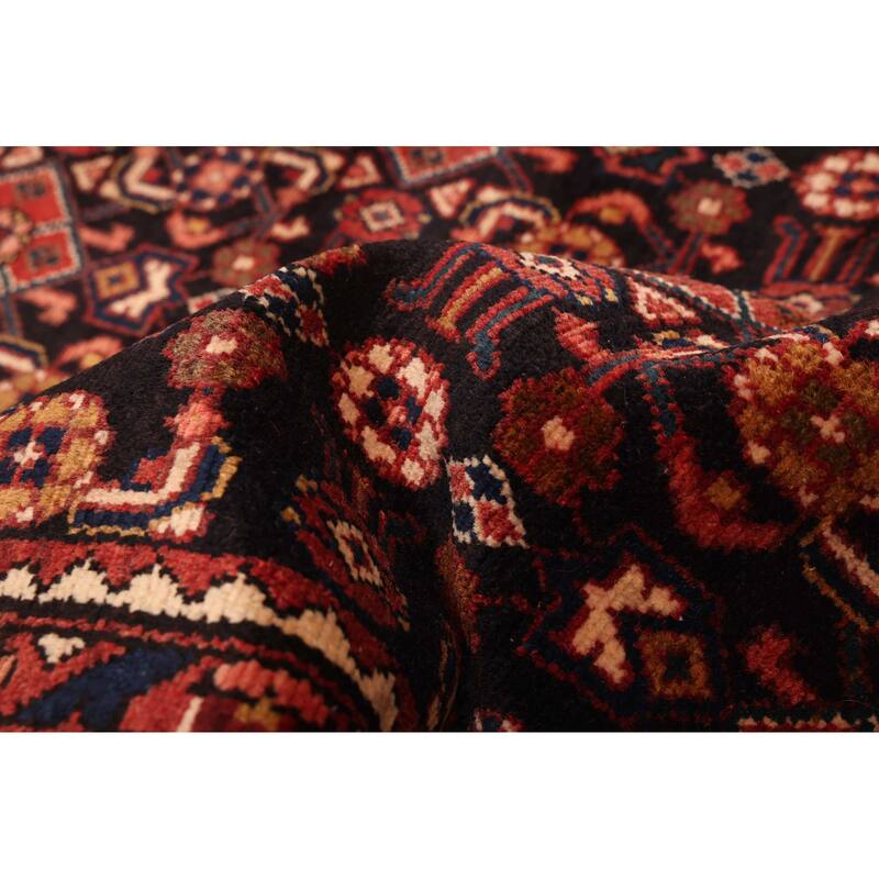 ECARPETGALLERY Hand-knotted Andelz Black Wool Rug - 3'5 x 12'8