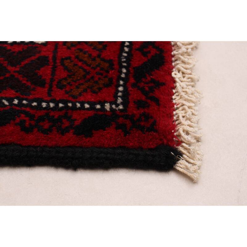 ECARPETGALLERY Hand-knotted Royal Baluch Red Wool Rug - 3'3 x 5'9
